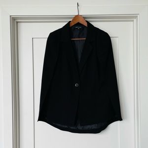 Black cape blazer - the drama!